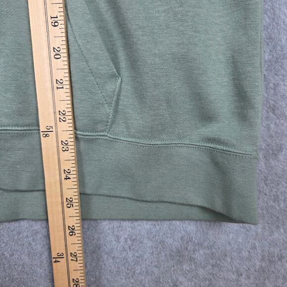 Nike Hoodie Womens Size XL Club Fleece Funnel-Neck Glitter Green - Picture 10 of 11